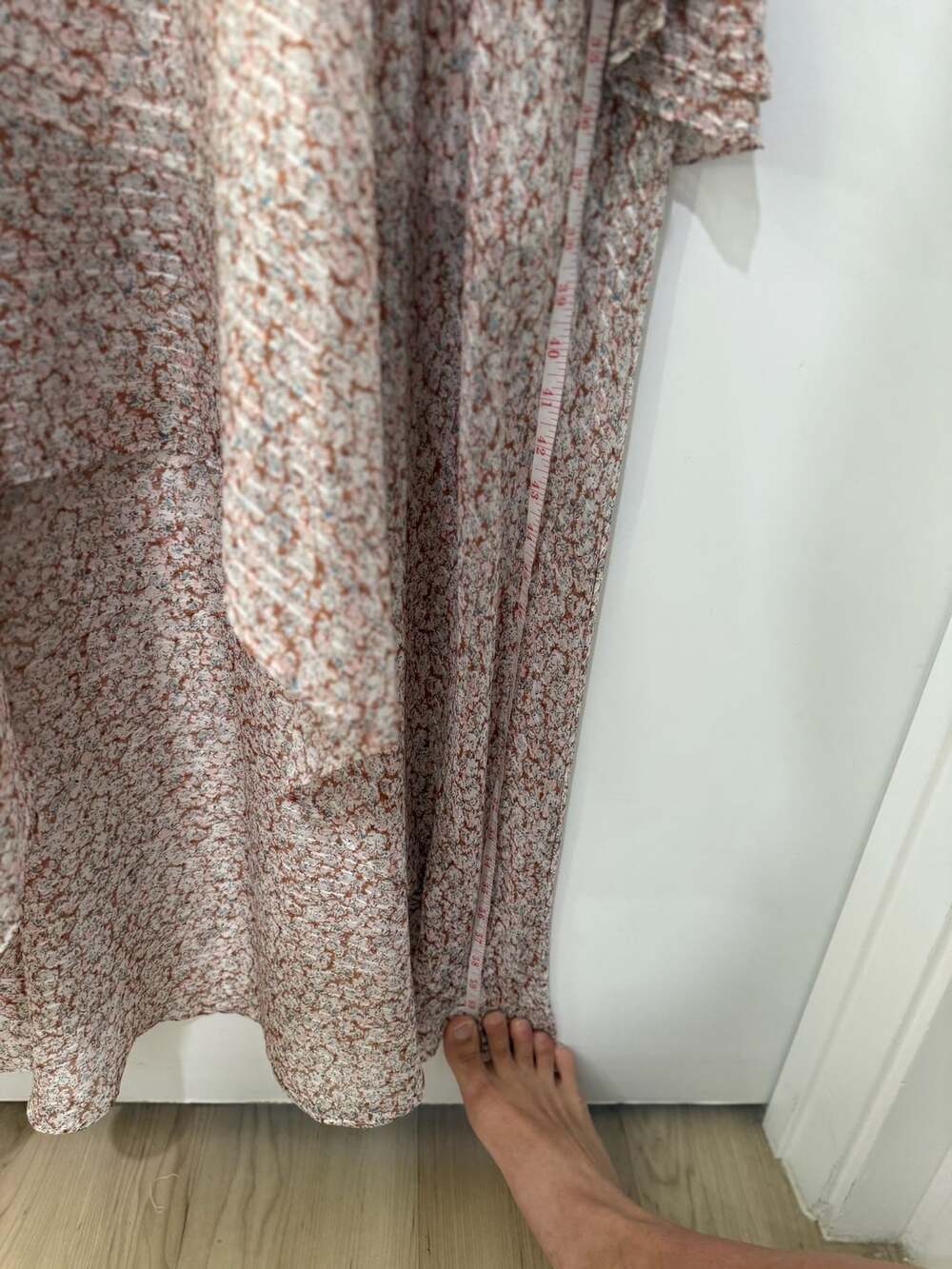 ASTR the Label Pemberley Floral Print Off-The-Shoulder Asymmetric Ruffle Maxi Dr - Picture 11 of 13